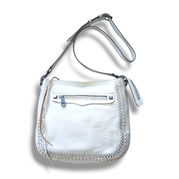 Pre-loved Rebecca Minkoff Regan Feed Studded Crossbody Bag - Picture 1 of 5